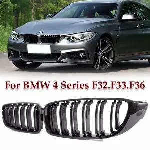 자동차 그릴망 튜닝 BMW 호환 4 시리즈 그란 F32 F33 F36 F80 F82 2013-용 프론트 범퍼 키드니 글로스 블랙