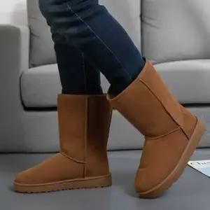 남성 깔끔한 디자인 겨울 외출 패션 방한 슈즈 기모 안감 미들 부츠 방한운동화 남자 털스니커즈 겨울워커