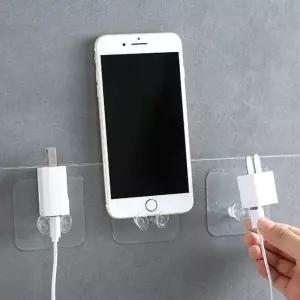 부착식 투명 플러그 고리 걸이 전선 정리 후크 (WFKBQUI)