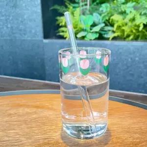 고품질 튤립 유리컵 빨대 잔 (WFKBOSV)