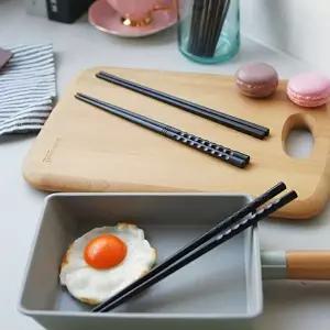 [조르지오]업소용 VE89SI93 블랙 스타일 PPS 젓가락 5P 고품질 요리 우동