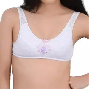 스트라이프 면 노몰드 주니어 스포츠브라 WFIPU99