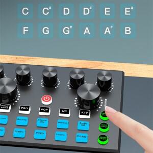 AC56-SY168 사운드 카드 라이브 방송 스피커 노래 용 다기능 올인원 블루투스 기계