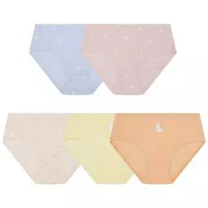 [수아팜] 여아 리틀덕 코튼 팬티 5매 세트.