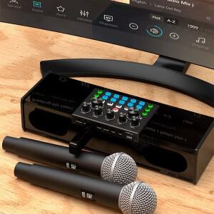 A22R-SY168 사운드 카드 라이브 방송 스피커 노래 용 다기능 올인원 블루투스 기계