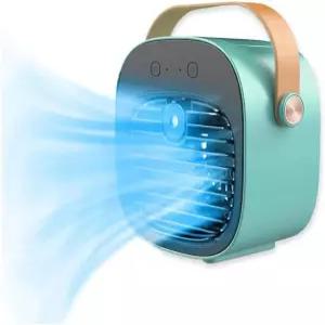 휴대용 에어컨 6000mAh 충전식 미니 증발식 팬 USB 소형 개인 책상 AC 유닛 방 사무실 침실 서재 여행 텐트