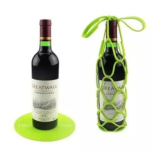 음료 캐리어 와인 페트병 실리콘 가방 캠핑 낚시 (WFKBRD4)