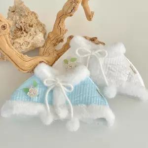 펫피움 강아지한복 케이프 강아지스카프 설날 추석