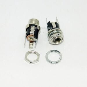 10Pcs 5.5-2.1MM DC 소켓 너트 전원 잭 암 패널 마운트 커넥터