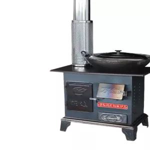 화로 거꾸로 레트로 화목난로 장작 타는 철제 주물