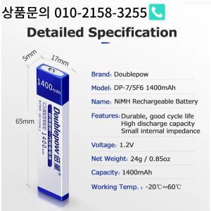1.2V 1400mAh MD 플레이어 충전식 배터리 프리즘형 7/5 F6 니켈-수소