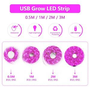USB 전체 스펙트럼 LED 성장 빛 0.5m 1m 2835 DC5V Fitolampy 실내 식물 꽃 모종에 대 한 조명
