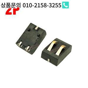 SMT 용수철 배터리 커넥터 암수 접점 전원 시트 도금 5U 4.0mm 피치 2 핀 3A