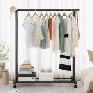 아트박스/가구느낌 도도행거 1단 1200 철제 스탠드 이동식 옷걸이