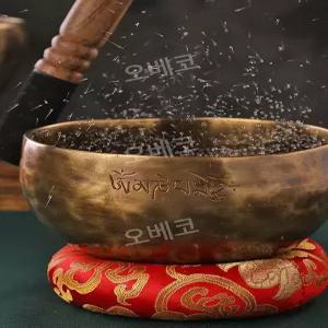 싱잉볼세트 명상그릇 구리 티베트 장식품 부처 불교 마음챙김 요가 치유