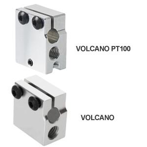 호환 KINGROON VOLCANO 가열 블록 압출기 알루미늄엔드 화산 PT100 실리콘 케이스 커버 3D 프린터 부품