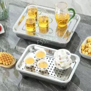 대형 스텐 배수 스테인리스 타공 사각 가정용 쟁반 트레이