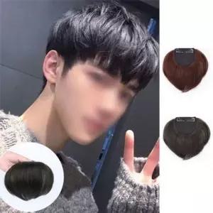 [하프클럽/]부분 인기 남자 가발 앞머리 감성 정수리 붙임 2컬러