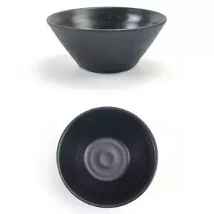 블랙 GC15GS62 멜라민 한식 대접 면기 면그릇 12.2x5.5cm 13호