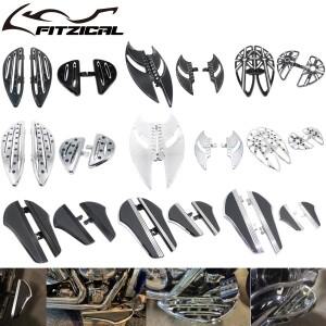 바이크 오토바이 드라이버 플로어 보드 라이더 풋 승객 발 받침대 Harley Softail Fat Boy Touring Street