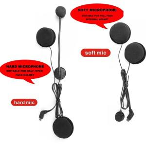 E1/X1 블루투스 바이크 오토바이 헬멧 헤드셋용 하드/소프트 마이크 링크