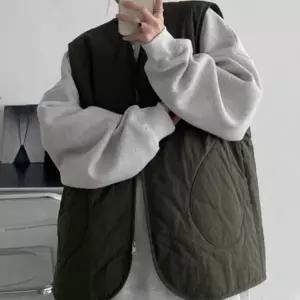 HL] 조끼 오버핏 간절기 겨울 집업 누빔 러닝조끼