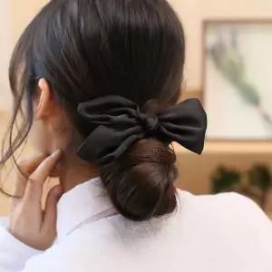 [하프클럽/셀러허브_여성트랜드패션]블랙 곱창밴드 엔젤슈슈 헤어슈슈 머