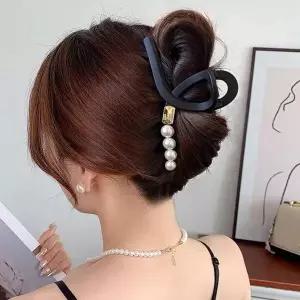 [하프클럽/셀러허브_여성트랜드패션]왕집게핀 무광 올림머리집게핀 고급