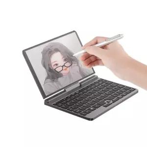 8인치 소형 휴대용 노트북 터치스크린 윈도우 11 프로 N150 12GB 램 IPS 디스플레이 소형 노트북 PC 마이크