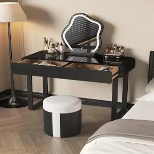 확장형화장대 원룸 조명 조립 투명 서랍장 수납 안방 좌식 입식 공주화장대 침실