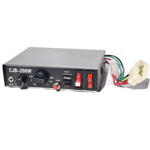 경고 렉카 12V24V 유선 경보제어기 스피커 차량용 사이렌 패널형 앰프 긴급출동