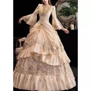 중세 드레스 뮤지컬 여성 연극 공주 무대 유럽 레트로