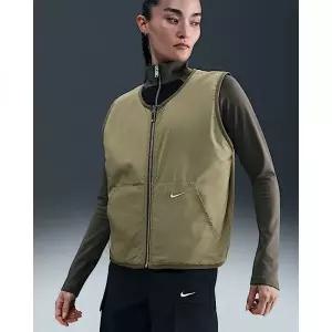나이키 스포츠웨어 여성 하이파일 플리스 베스트 - 미디엄 올리브/뉴트럴 올리브 HV2074-222