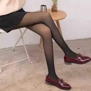 겨울철 보온 방한 안감 기모 스타킹 타이즈 고리형