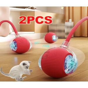 [호환품]고양이 인터랙티브 볼 키덜트 꼬리 자동 구르는 볼 충전식 스마트 호환 펫 위한 스마트 호환 쥐