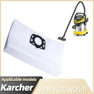 [호환품]카처 호환 WD4 WD5 WD6 부직포 필터 백 KFI 487 백용 진공 청소기