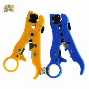 다기능 전기 스트리핑 나이프 플라이어 도구  동축 케이블 와이어 커터 스트리퍼  UTP/STP RG59 RG6 RG7 RG