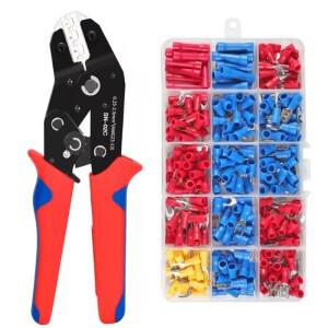 SN-02C 와이어 크림핑 플라이어 절연 전기 커넥터 크림퍼-버트  링  스페이드  터미널 케이블매트 카펫 러