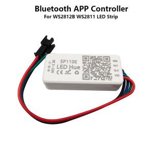 WS2812B 컨트롤러  SK6812 RGBW RGBIC 스트립 DC5V-24V 용 SP110E Bluetooth APP 픽셀 라이트