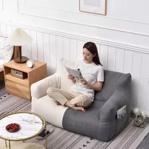 1인용 거실 2인용 투톤 빈백 무지 패브릭 빈백소파 빔백 오브유 11번가