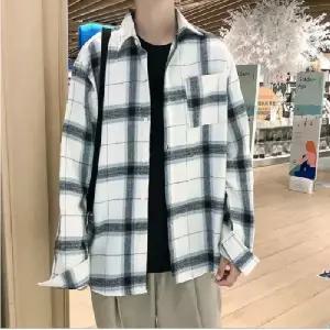 남성남방 체크남방 봄 캐주얼셔츠 심플 간절기 아웃도어 사무실