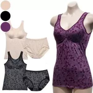 패션] 꽃무늬 나염 몰드 브라런닝 팬티세트 속치마 런닝 언더