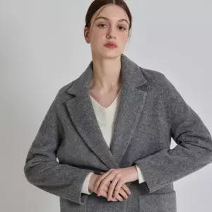 [르오트(LeOT)] 울블렌디드 빅포켓 원버튼 미디코트