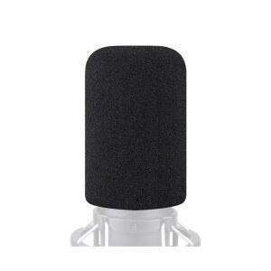 [미국배송] HYPERX QUADCAST / S 2S 마이크 세트용 SOULWIT 보호 폼 커버 팝 필터 고밀도 폼이 포함된 윈드스크린 - 블랙