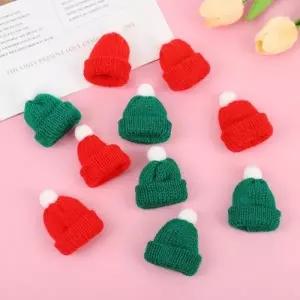인형 방울 모자 5cm 중형 대형   미니어처 인형옷 소품 산타 비니 겨울 꾸밈