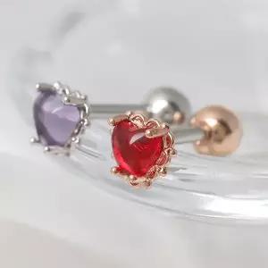 [라울스톤] 하트 피치 써지컬 스틸 패션 피어싱 2종 택1