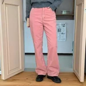 코튼 와이드팬츠 일자 골덴바지 팬츠 여자조거팬 (WFKC1LB)