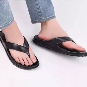 남성 여성 커플 더블 라텍스 깔창 블랙쪼리 조리슬리퍼 (WFKCWHB)