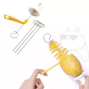 감자 채칼 회전형 주방 도구 아이 간식 만들기 셀프 주방용품 (WFKD3R8)