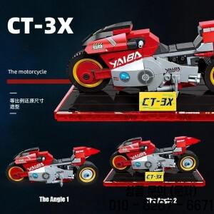 241pcs MOC 하이테크 오토바이 자동차 빌딩  Yaiba Kusanagi 모델 사이버 펑크 시티 벽돌 장난감 14세 이상